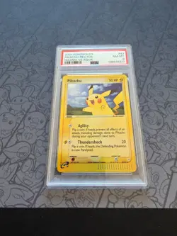 Pokemon: Pikachu #43/95 Reverse Foil Magma VS Aqua 2004 Pokemon EX Vintage - PSA - Image 3