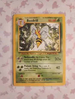 Beedrill 17/102 Base Set Unlimited Pokemon TCG - Image 1