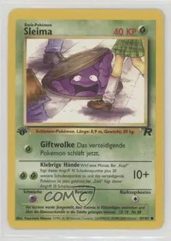 Grimer German 1st Ed. Pokemon Team Rocket #57 2000 - Image 1