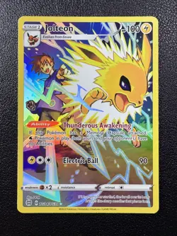 Pokemon Jolteon Brilliant Stars Trainer Gallery Ultra Rare Full Art TG04/TG30 - Image 1