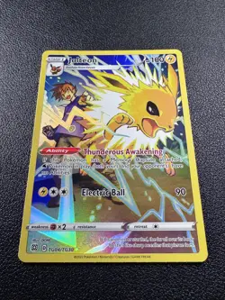 Pokemon Jolteon Brilliant Stars Trainer Gallery Ultra Rare Full Art TG04/TG30 - Image 2