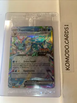 Pokemon TCG Vaporeon EX 023/131 Prismatic Evolutions Stamp Promo Sealed - Image 1