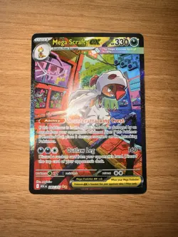 Pokemon Mega Scrafty ex 285/217 Ascended Heroes Special Illustration Rare NM - Image 1