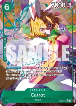 One Piece English - Carrot - Alt Art - EB03-013 - R - NM - Image 1