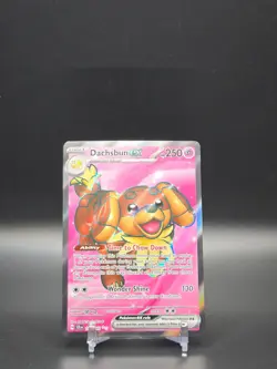 Dachsbun EX 160/198 Scarlet & Violet Full Art Ultra Rare Pokemon Card NM - Image 1