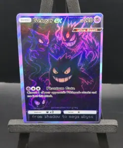Pokemon DISPLAY Card (Non-Tcg) Mega Gengar Ex HOLOFOIL WITH TEXTURE - Image 4