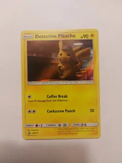 Detective Pikachu Holo SM190 Promo Movie - Pokemon Card - NM - Image 1