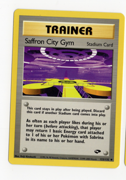 Saffron City Gym 122/132 Gym Challenge Pokemon Card - Image 1
