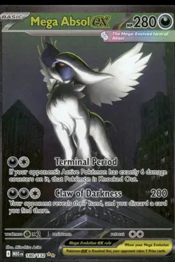 Pokemon Cards Mega Absol ex 180/132 Mega Evolution Special Illustration Rare NM - Image 1