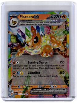 Pokemon Flareon ex Double Rare Holo Card 014/131 Sv: Prismatic Evolutions HP 270 - Image 1