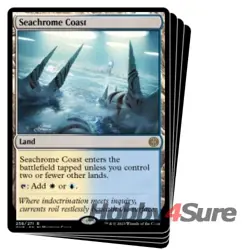 Seachrome Coast X4 M/NM Magic: The Gathering MTG Phyrexia: All Will Be One - Image 1
