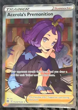 Acerola's Premonition TG24/TG30 Brilliant Stars Trainer Gallery Pokemon NM - Image 1
