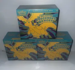 Pokemon Ascended Heroes ETB 3 Sealed Boxes - Image 1