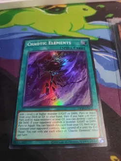 YuGiOh Chaotic Elements OP30-EN011 super rare nm in hand - Image 1