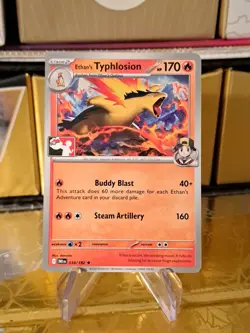 Ethan's Typhlosion Pokemon Prize Pack Series 8 Promo Pokemon Card NM/LP - Image 1