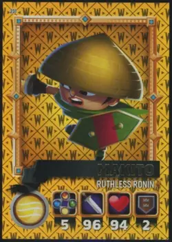 2015 Topps World of Warriors Trading Card Game Makito Gold Foil Parallel #231 - Image 1