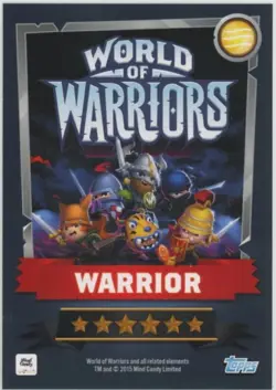 2015 Topps World of Warriors Trading Card Game Makito Gold Foil Parallel #231 - Image 2