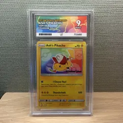 Pokemon TCG Ace 9 Ash's Pikachu SM108 I Choose You! Black Star Promo Card - Image 1