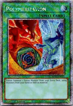 Polymerization RA03-EN051 Platinum Secret Rare 1st Edition Yu-Gi-Oh! Card NM - Image 1