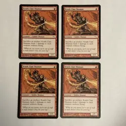 MTG-4X Krark-Clan Shaman-3 NM/1 LP -Magic the Gathering - NM - Image 1