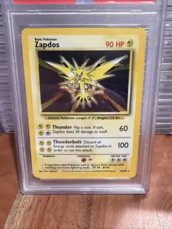 Zapdos PSA 7 NEW CERT Unlimited Base Set 16/102 Pokemon TCG Holo - Image 2
