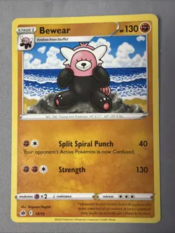 Pokemon TCG * PROMO * McDonald's Collection 2022 * 12/15 Bewear * Non-Holo - Image 1