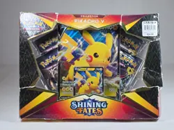 Pokemon Shining Fates Pikachu V Collection Box Sealed Damaged Packaging - Image 1