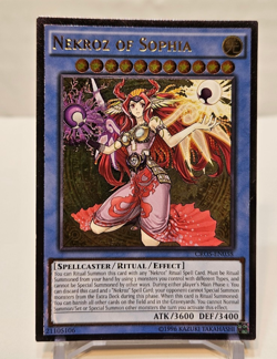 Ultimate Rare Nekroz of Sophia CROS-EN038 Unlimited Yugioh 1056 - Image 1