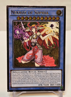 Ultimate Rare Nekroz of Sophia CROS-EN038 Unlimited Yugioh 1057 - Image 1