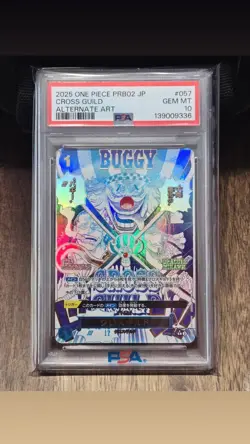 PSA 10 Cross Guild Japanese PRB-02 One Piece **US SELLER** - Image 1