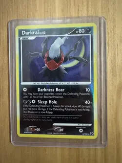 Darkrai Lv 40 4/106 Great Encounters Holo Pokemon Card Sleeved - Image 3
