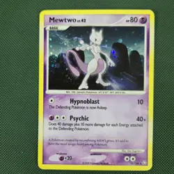 WHOLE SWIRL 🌀💫 DOUBLE HOLO BLEED Mewtwo 11/146 Legends Awakened Pokemon Card - Image 4