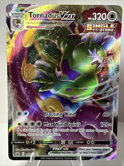 Tornadus Vmax - 125/198 - Ultra Rare - Chilling Reign - Pokemon Card - NM/M - Image 1