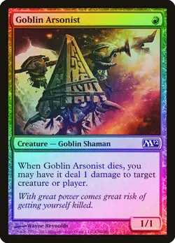 Goblin Arsonist FOIL Magic 2012 / M12 NM Red Common MAGIC MTG CARD ABUGames - Image 1