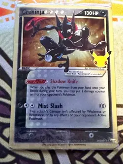 Greninja Gold Star SWSH144 Pokemon Celebrations Black Star Promo SEALED - Image 3