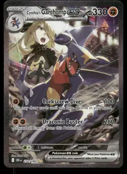 Pokemon Cards Cynthia's Garchomp ex 232/182 Destined Rivals NM - Image 1