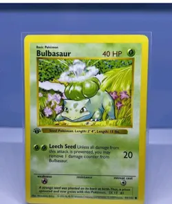 Pokemon 1st edition Base Set Bulbasaur 44/102 - Image 1