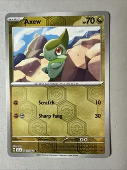 Pokemon TCG * SV Shroulded Fable * 44/64 Axew REVERSE HOLO C * FRESH PK - Image 1