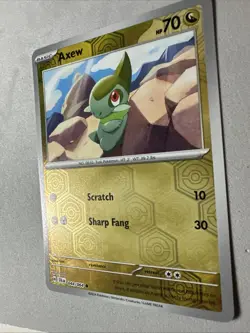 Pokemon TCG * SV Shroulded Fable * 44/64 Axew REVERSE HOLO C * FRESH PK - Image 2