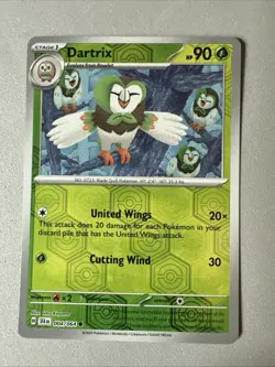 Pokemon TCG * SV Shroulded Fable * 4/64 Dartrix REVERSE HOLO C * FRESH PK - Image 1