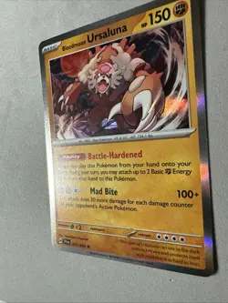 Pokemon TCG * SV Shroulded Fable * 25/64 Bloodmoon Ursaluna HOLO Rare * Fresh Pk - Image 2