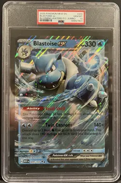 PSA 10 JUMBO Blastoise ex 009/165 Pokemon Scarlet & Violet 151 2023 - Image 1