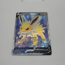 Jolteon V Full Art 177/203 Ultra Rare Evolving Skies Pokemon TCG NM - Image 2