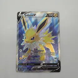 Jolteon V Full Art 177/203 Ultra Rare Evolving Skies Pokemon TCG NM - Image 3