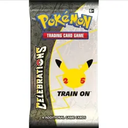 X6 Pokemon 25th Anniversary Celebrations Booster Pack New And Factory Sealed - Image 1