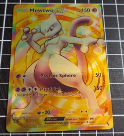 MewTwo EX Pokemon Pocket Gold Crown Rare Holographic **Read Description** - Image 1