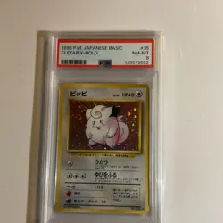 Pokemon Clefairy Uncommon Regular 035/049 PSA 8 Sm11b Dream League Japanese 1996 - Image 1