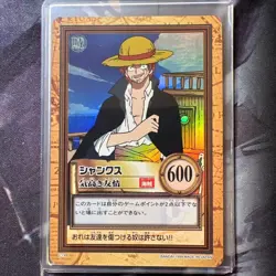 One Piece Shanks Holo Foil Carddass Hyper Battle 1999 Bandai C14 Japanese - Image 1