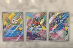 Rowlet Litten Popplio MEP 043 044 045 First Partner Series 1 Promo Pokemon Cards - Image 1