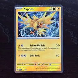 Zapdos SVP 157 Pokemon Scarlet & Violet Black Star Promo Cosmos Holo NM - Image 1